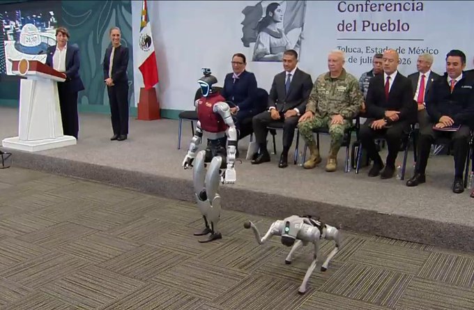 Robots con IA se unen al C5 en Edoméx